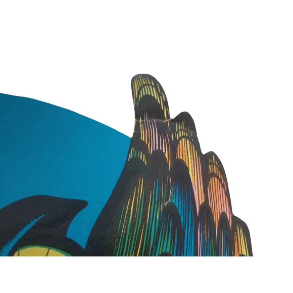 Vintage Beistle Halloween Skull Witch Owl Die Cuts Set of 3 READ - Picture 6 of 13